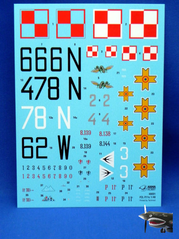 ArmaHobby 40001 PZL-11c Sprue Decals 00.JPG