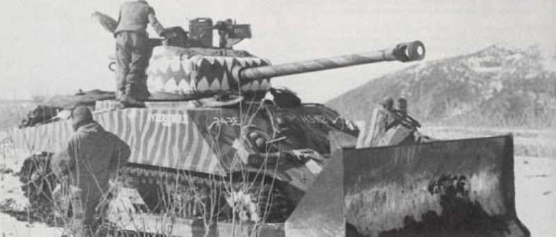 M4A3 76 VVS dozer tank3rd Engineer Battalion 24th Infantry Division Korea1951.jpg