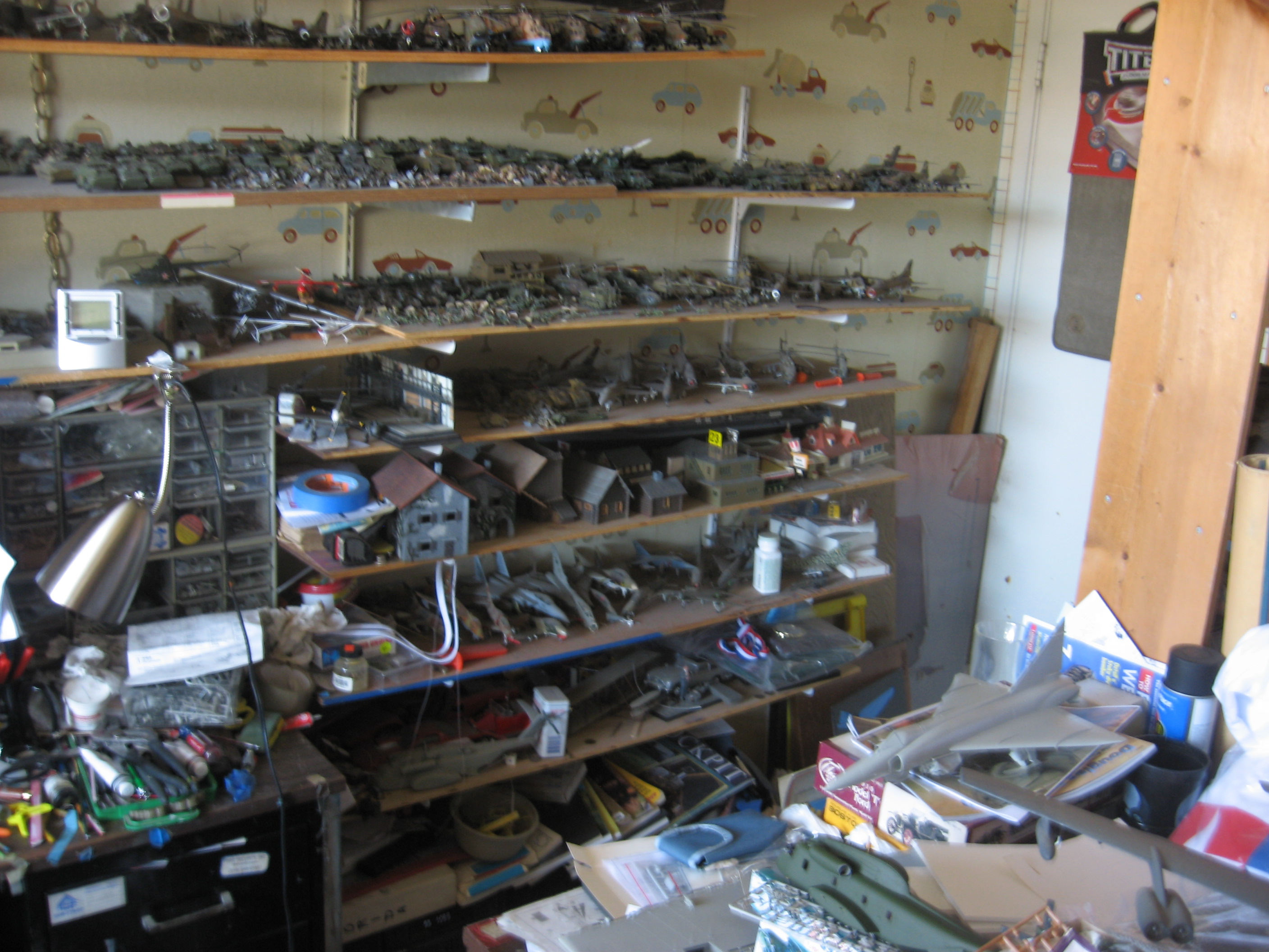 North Side of Hobby Room West Wall.JPG