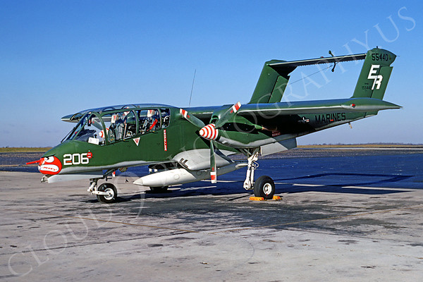 OV-10USMC 00017 North American OV-10 Bronco USMC 155440 SHARKMOUTH 20 March 1969 by Frank MacS...jpg