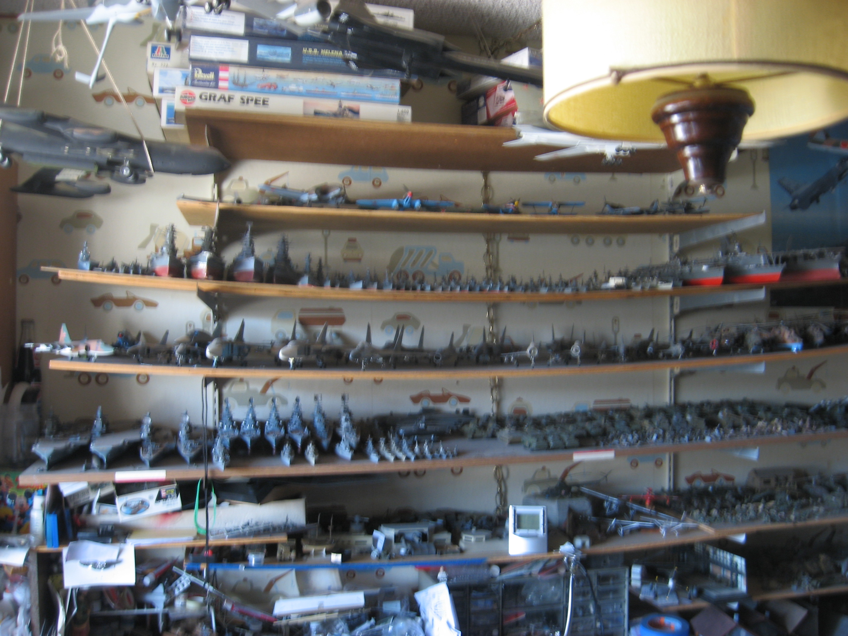 South half of Hobby Room West Wall.JPG