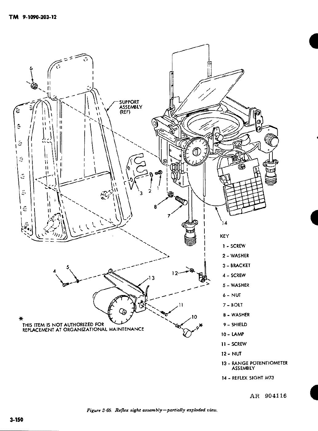 TM 9-1090-203-12 Figure 3-65 Reflex Sight Ass.jpg