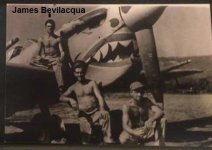 Spitfire Mk Vc 85th-FS-James-Bevilacqua-on-Spitfire-wing.-James-Bevilacqua-collection-via-Jean...jpg