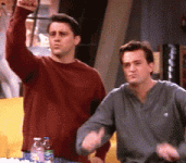 thumbs up Joey & Chandler.gif