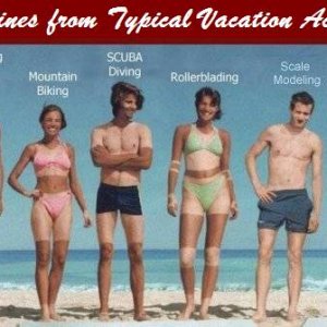 Tan Lines from Typical Vacation Activities