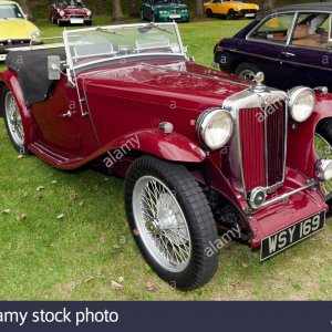 a-red-1948-mg-tc-on-static-display-at-the-mg-owners-club-zone-of-the-KWN1NN.jpg