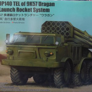 Trumpeter Russian 9P140TEL of 9K57 Uragan MLRS.jpg