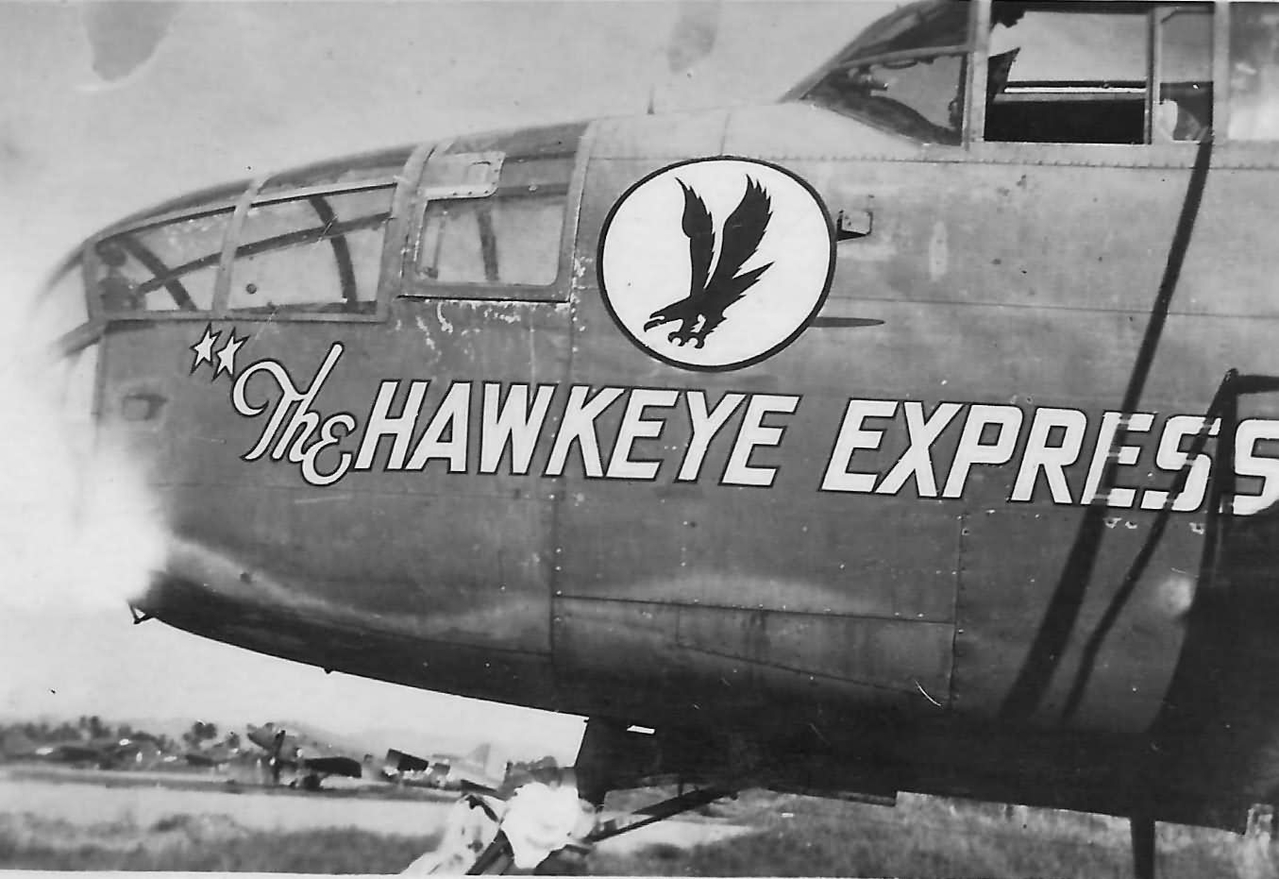 B-25_6_Photo_Group_The_Hawkeye_Express_nose_art.jpg