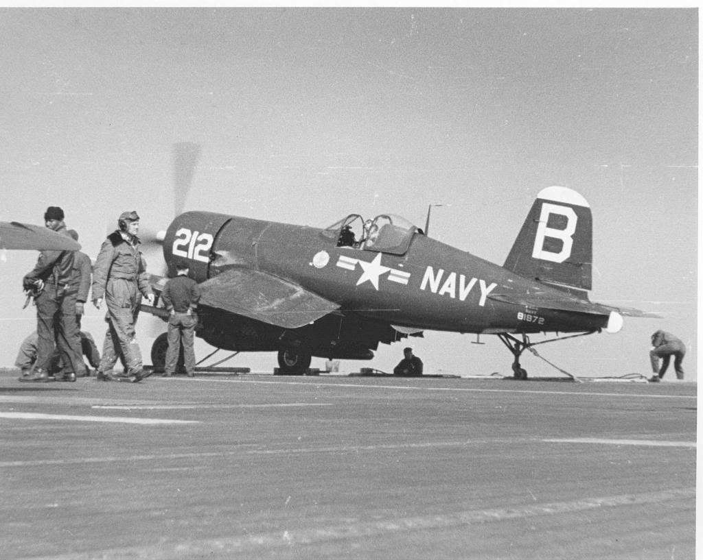 F4U-4CorsairaircraftofVF-192landedonthedeckoftheUSSPrincetonCV-37inthewatersoffKoreac1950_zps3b22f6a9.jpg