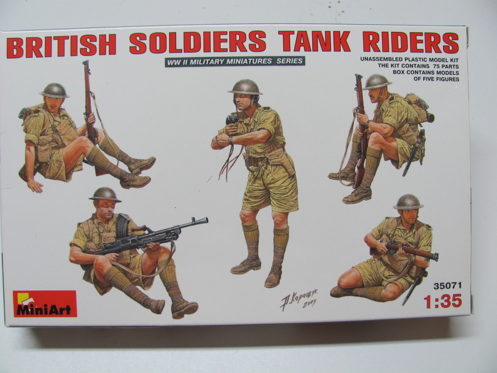 MiniArt British Soldiers Tank Riders