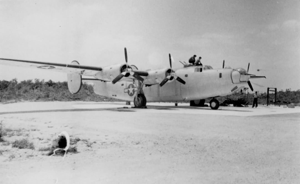 PB4Y-1_Liberator_parked_on_Island.jpg