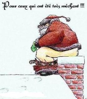 Santa Dumping a Gift