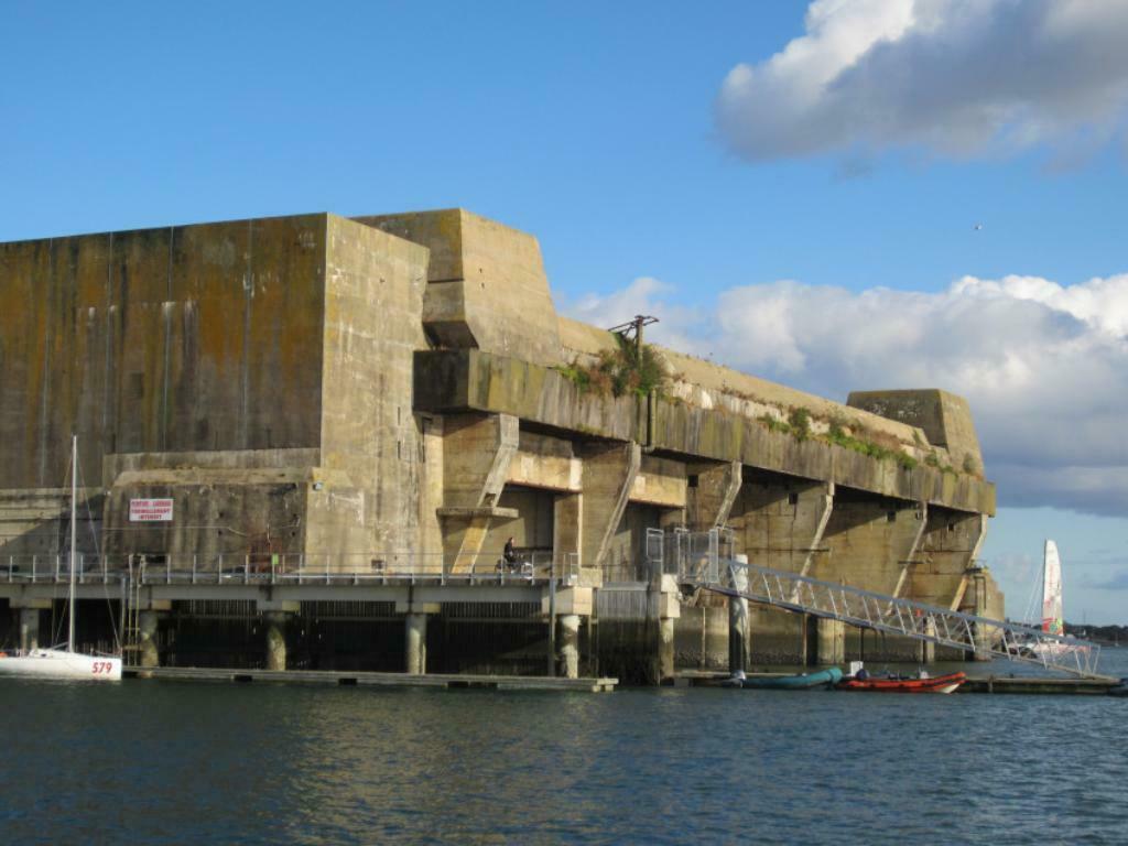 This is the original u-boat bunker now in the jear 2022 lorient k-3, France.