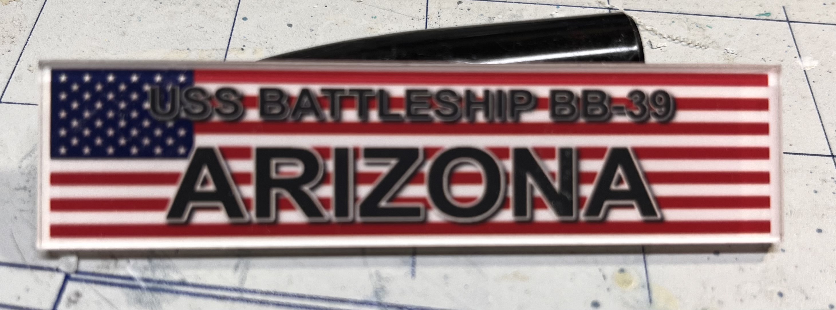 Uss Arizona at anchor